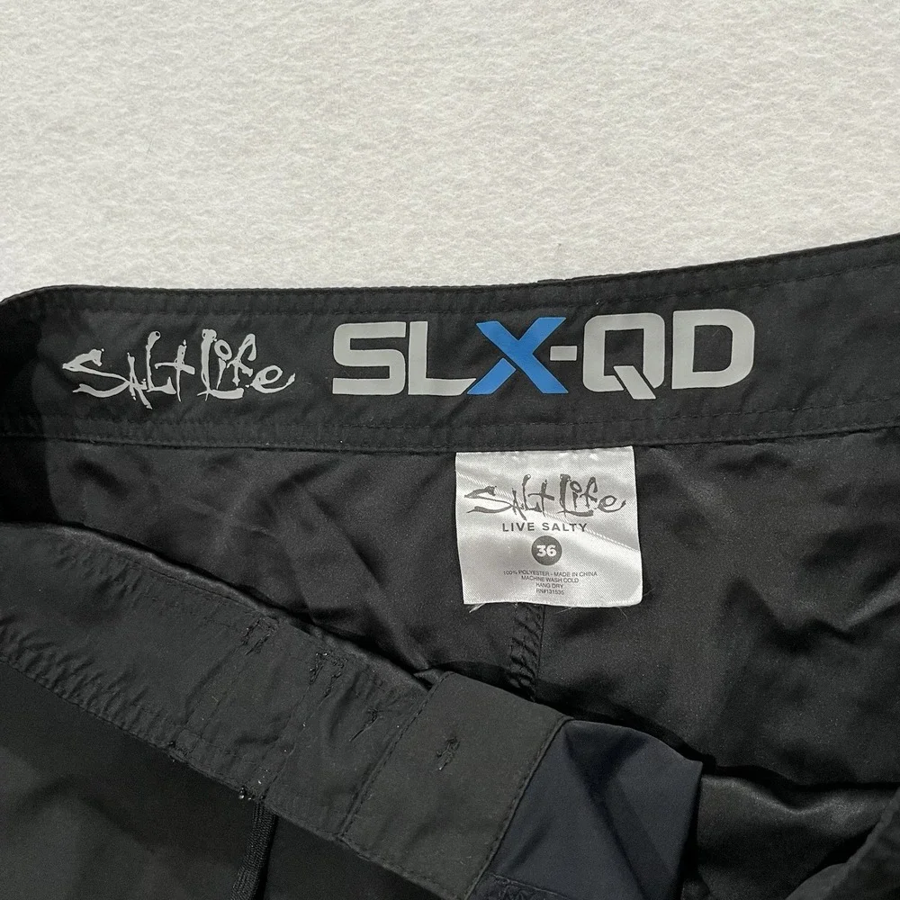 Salt Life Men's Black Skull Board Beach Swim Shorts Mens 36
